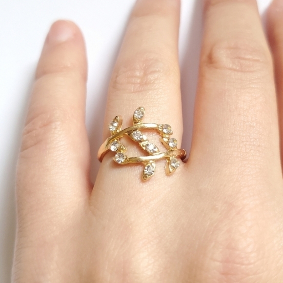 NWOT Gold Leaf / Firn Ring size 5.75 - Picture 5 of 12